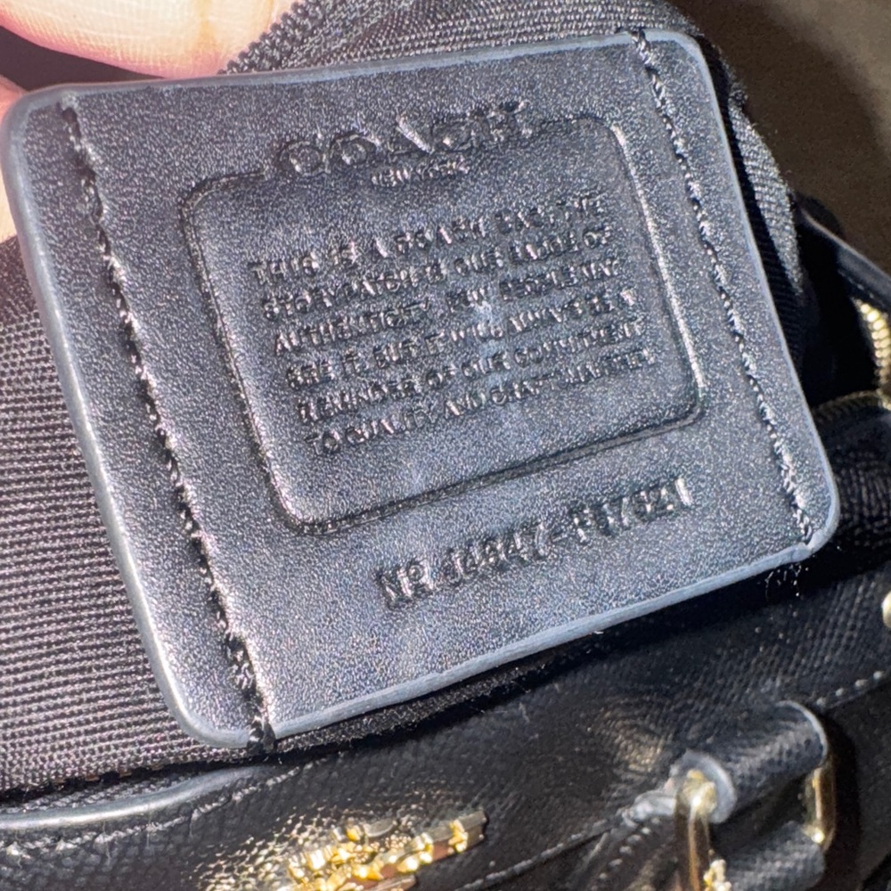 Coach Black Leather Satchel - Picture 8 of 8